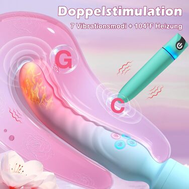 Вібратор для жінок та чоловіків з 7+10 режимами вібрації, стимулятор клітора та G-точки, анальний вібратор, іграшка для дорослих, подарунок