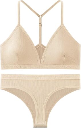 Бюстгальтер-бралетта та трусики для жінок: набір, висока талія, безшовні, підняття грудей, спортивні, підтягуючі, XL, повна еластичність