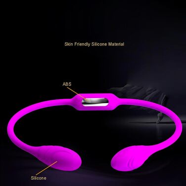 Вібраційний яйцеподібний масажер для жінок з 12 режимами вібрації - двійний мотор, стимулятор клітора, тихий та потужний