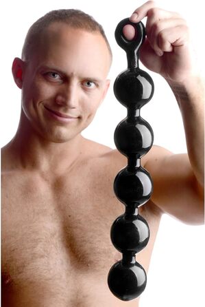 Анальні кульки Master Series Black Baller, багатоколірні, 1 шт.