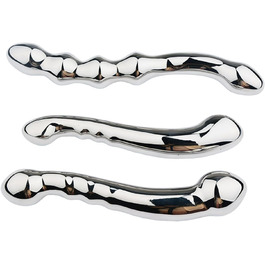 Анальні кульки з металу 3 стилі - анальний плъг, стимулятор G-точки, масажер простати, іграшки для дорослих (чоловіки/жінки)