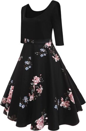 Сукня жіноча AXOE у стилі 60-х, Rockabilly, рукав 3/4, колір 4, розмір L