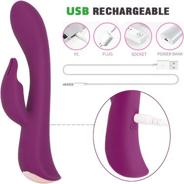 Вібратор для жінок Sexspielzeug Rabbit – 10 режимів, рожевий