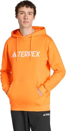 Чоловічий худі Adidas Terrex Multi Large Logo (розмір M, колір Pure Tangerine) — спортивна кофта з капюшоном