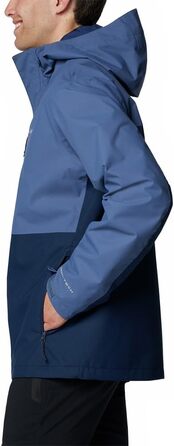 Чоловіча водонепроникна куртка Columbia Hikebound II, темно-сіра з синім (Dark Mountain/Collegiate Navy), розмір M