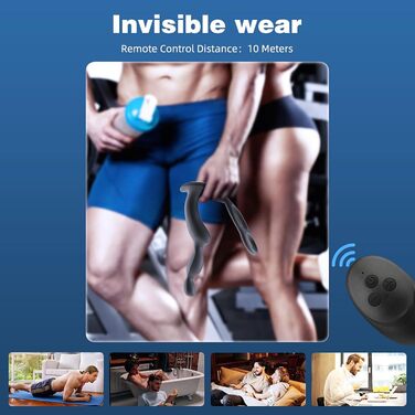 Вібратор для чоловіків для стимуляції простати з кільцем, 10 вібрацій - анальний вібратор для чоловіків