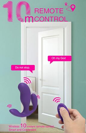 Вібратор-стимулятор для жінок 3-в-1 з 7 режимами та пультом керування, JFRong. Для клітора, G-точки та анусу. Масажер простати, тихий, для пар.