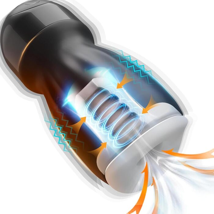 Електричний мастурбатор YcsLust з 9 режимами всмоктування та 9 режимами вібрації для чоловіків. Мастурбатор-тренажер з силікону, автоматичний, бездротовий.