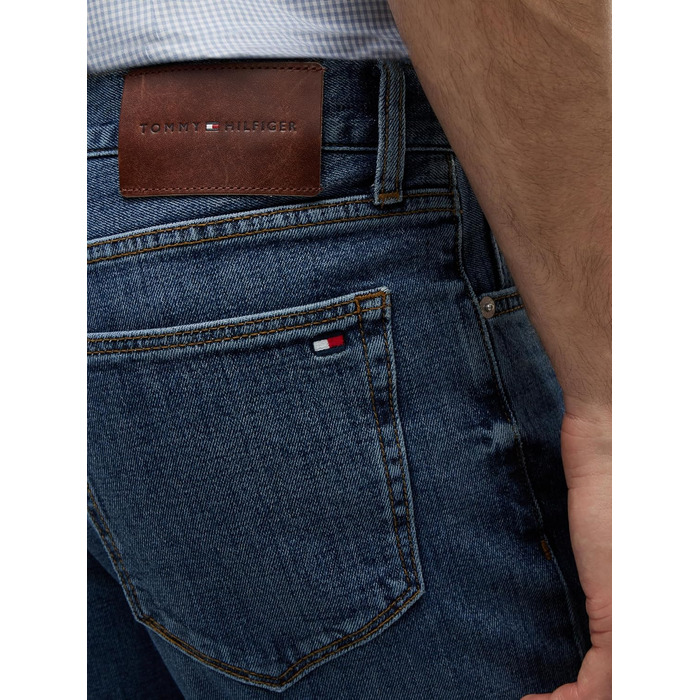 Чоловічі прямі джинси Tommy Hilfiger Denim (Smoke Blue), розмір 33W / 32L