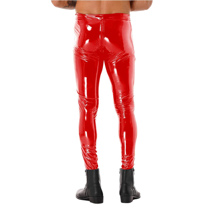 Чоловічі шорти-спідниця з відкритим кроком для вечірок (4XL, Червоний)