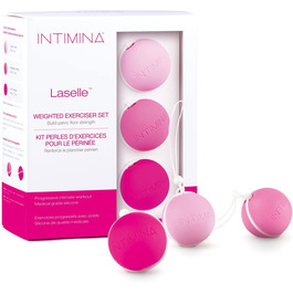 Набір Intimina Laselle Routine для тренування м'язів тазу жінок, 3 ваги для Кегеля (28г, 38г, 48г)