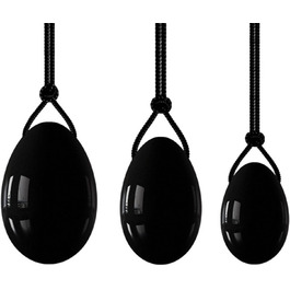 Набір з 6 каменів для вагінального масажу: рожевий кварц, нефрит, аметист, кегель-кульки, яшма