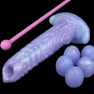 Анальний дилдо Axcroo з 5 кулями - дилдо для ануса, вагінальне яйце, анусна перлина, мастурбатор для жінок та чоловіків