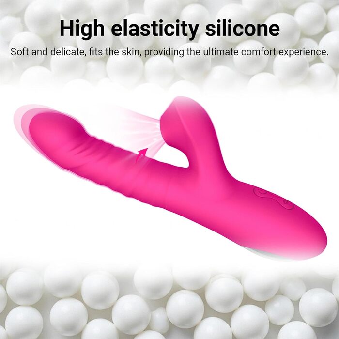 Вібратор Rabbit для жінок: масаж клітора та G-точки, 10 режимів, фіолетовий