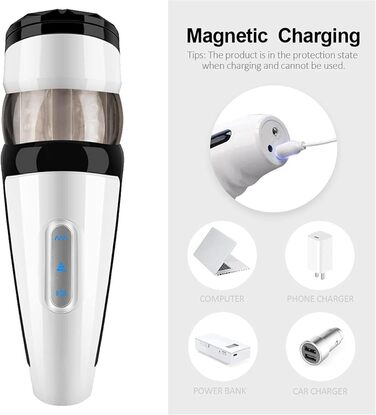 Електричний мастурбатор для чоловіків з 5 телескопічними функціями та 10 режимами вібрації. Автоматичний мастурбатор для чоловіків - секс-іграшка