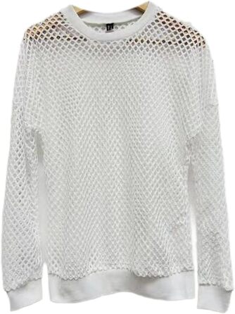 Чоловіча сітчаста футболка з ефектом мережива, S-4XL (3, 3XL)