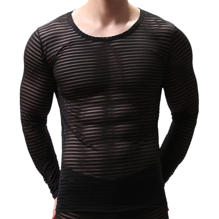 Чоловічі майки-сітки Bollrllr з смужками, прозорі, сексуальні, для фітнесу, майки-топи