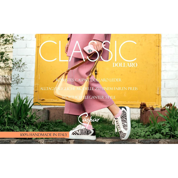 Жіноча сумка-клатч Caspar Elegante зі шкіри, срібляста металік, модель No.835 CLASSIC LINE, з регульованим плечовим ременем, Made in Italy
