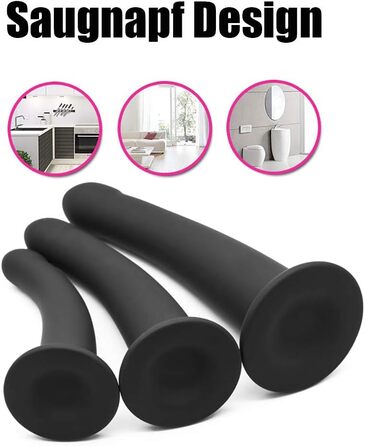 Анальний дилда ChicLSQ з сильною присоскою, силіконовий масажер простати та G-точки, дилататор ануса, стимулятор, анальний плуг для дорослих, мастурбація, SM, секс-іграшка для жінок, пар, чоловіків (L-довгий 20.5 см)