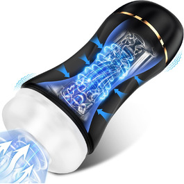 Електричний мастурбатор для чоловіків з 10 рівнями потужності та вібрацією, преміум-якість