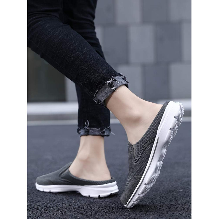 Кломпи Sisttke для жінок та чоловіків, літні домашні капці-сабо Slip-On, сірі (розмір 45 EU)