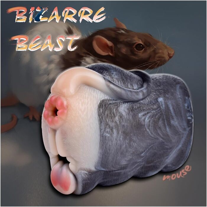 Реалістичний мастурбатор Seckoe Tier Taschenmuschi для чоловіків, з анімальною вагіною та анальним тунелем