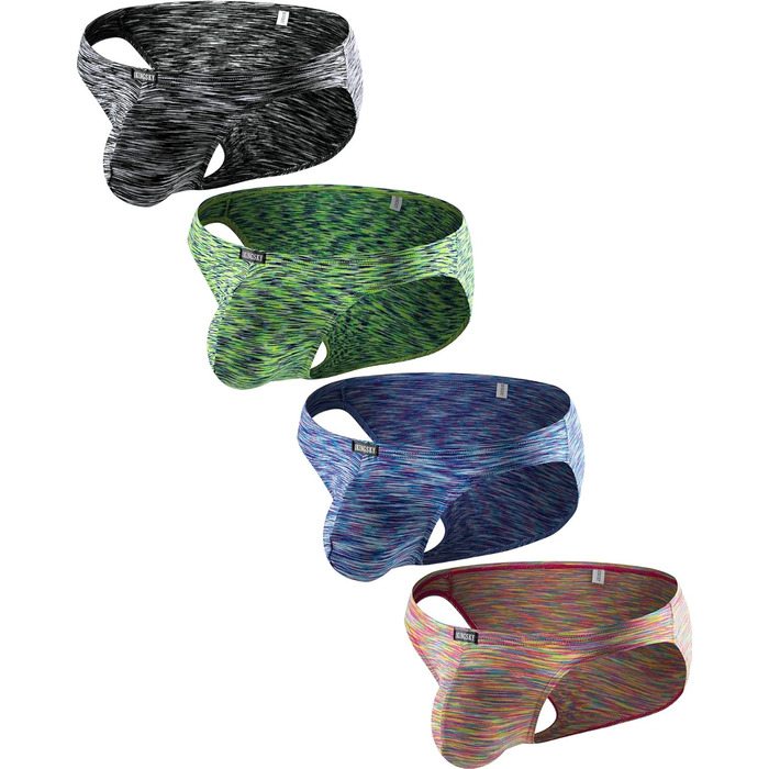 Чоловіча білизна iKingky з великою кишенею, швидковисихаюча, еластична, для спорту та повсякденного носіння (4 шт. в упаковці)