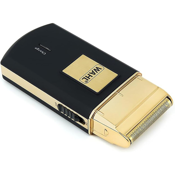 Електрична бритва для подорожей Wahl Travel Shaver Gold Edition — акумуляторна компактна машинка для гоління чоловіків, золотиста