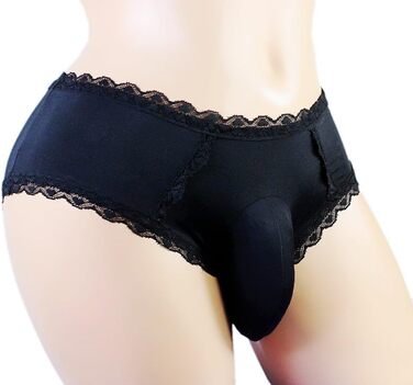 Штани-сліпи Aishani SISSY для чоловіків, гіпсі стилю, мереживо, бікіні, 2 шт. (Чорний, Рожевий)