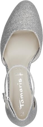 Жіночі туфлі-човники Tamaris Silver Glam 919, сріблясті, синтетика, розмір 40 EU