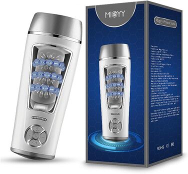 Масажер для чоловіків з 10 режимами вібрації. Автоматичний масажер для чоловіків. Інтимні іграшки для чоловіків