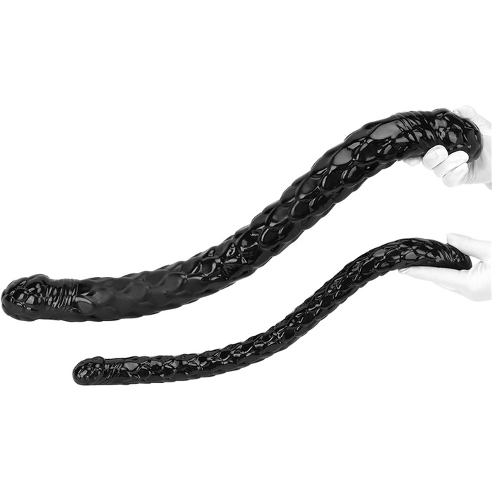 Анальний плагін Doppeldildo 52/70 см - гнучкий, для стимуляції G-точки, для пар, вагінальний дилататор