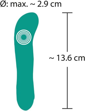 Вібратор ORION Mini - вібратор G-точки для жінок, 7 режимів, перезаряджається, блакитний