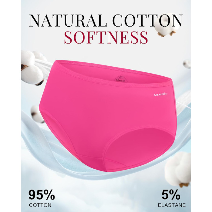 Шкарпетки жіночі бавовняні 6 шт. в упаковці, трусики-хіпстер, низька талія, еластичні, чорні (3XL)