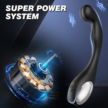 Вібратор анал для чоловіків та жінок з 10 режимами, комплект для сексуальних ігор, стимуляція простати