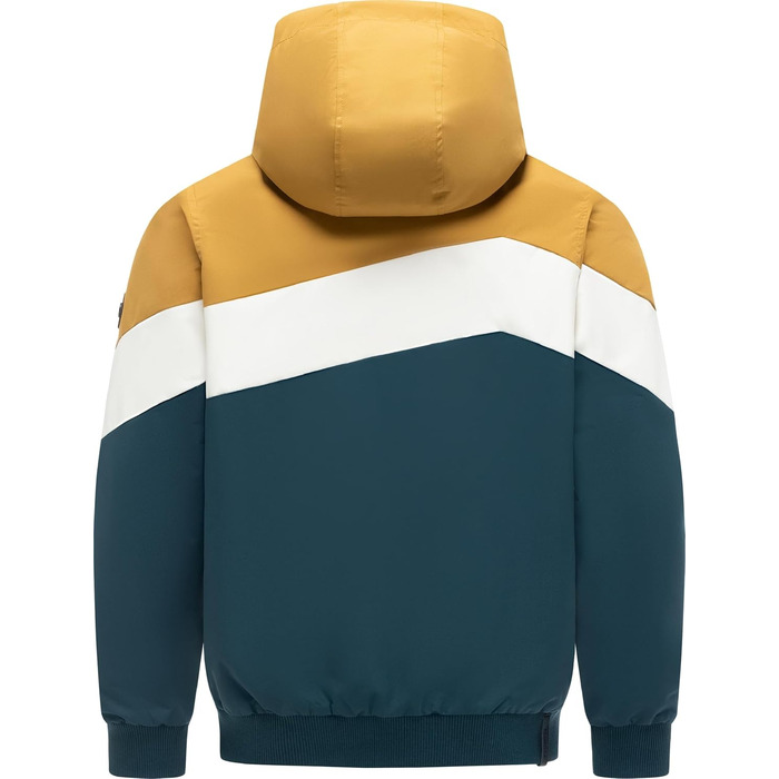 Чоловіча легка перехідна куртка Ragwear Stewie Block: водонепроникна та дихаюча вітровка з капюшоном, колір Cinnamon, розмір XL
