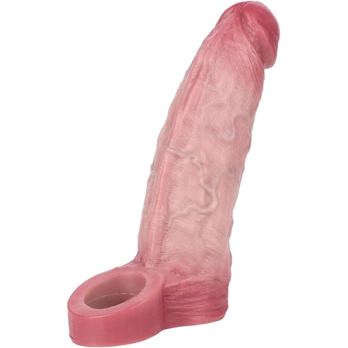 Пеніс-манжета з кільцем для яєчок, м'яка конструкція для збільшення та стимуляції, секс-іграшка для пар (M)