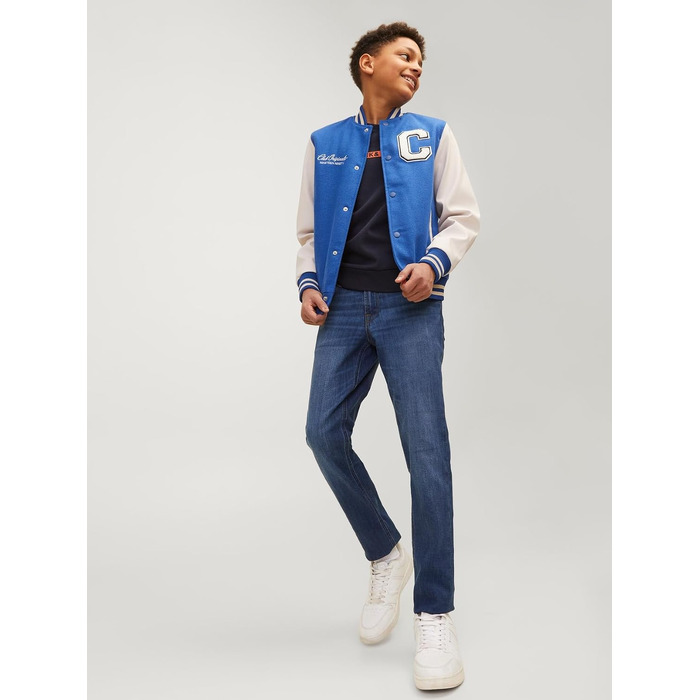 Дитячі джинси Jack & Jones Boy Slim Fit JJIGLENN синього кольору, розмір 152