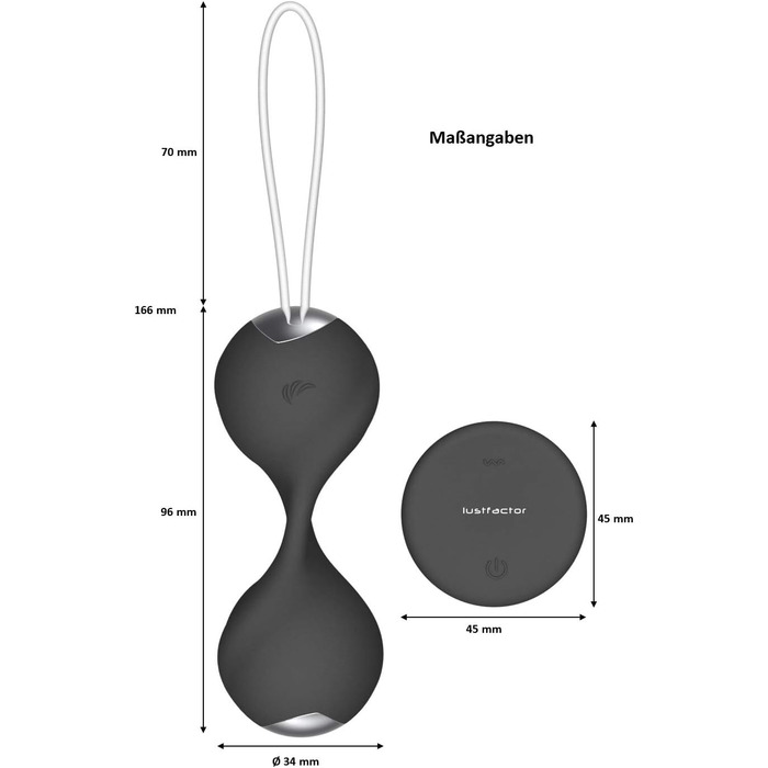 Vibratorei Lustfactor PEARLZ DeLuxe: Бездротовий вібратор із пультом керування для жіночої стимуляції | Зілікон, перезаряджається