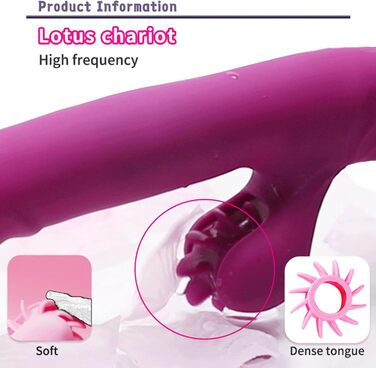 Вібратор для жінок з 9 функціями, нагрівання, силікон, дільдо, масажний стрижень. Для жінок та пар (фіолетовий)