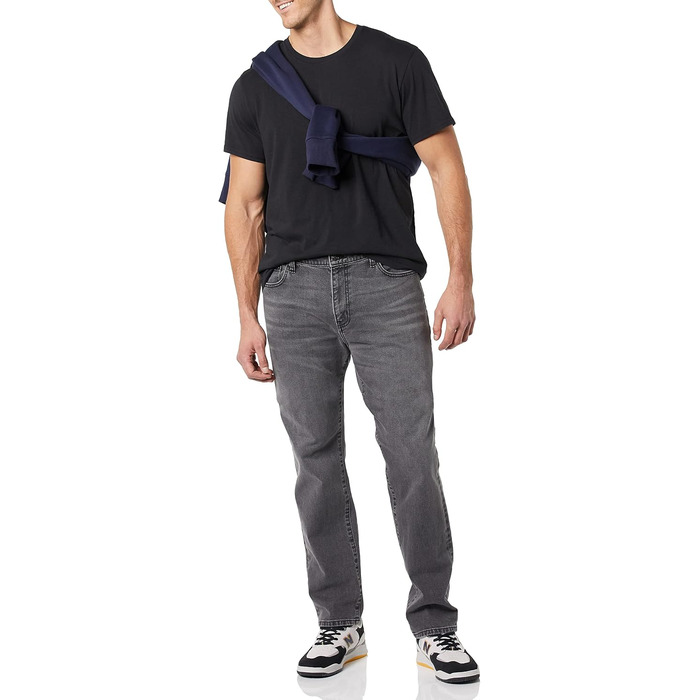 Чоловічі джинси Amazon Essentials Athletic Fit зі стрейчем, сірий вимитий колір (29W / 29L)