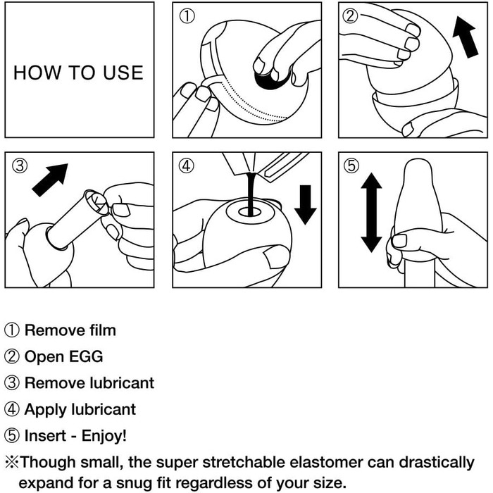 TENGA EGG Easy Beat - чоловічий мастурбатор з 6 внутрішніми структурами та 6 одноразовими оболонками