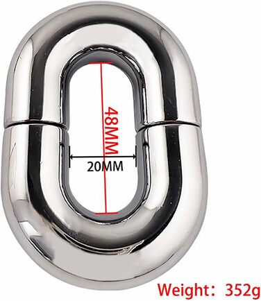 Сталевий магнітний кільце для пеніса, сталевий кок-рінг, кільце для яєчок, чоловічий металевий аксесуар для БДСМ, іграшка для сексуального рабства, розтягування, CBT, SM.