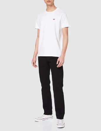 Чоловічі джинси Levi's Stonewashed Black, розмір 31W / 32L, чорні з ефектом потертості