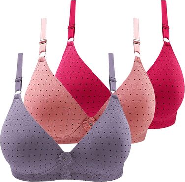 3 шт. комплект жіночий бюстгальтер без кісточок Push Up CSWH для спорту, йоги та фітнесу, повсякденного носіння
