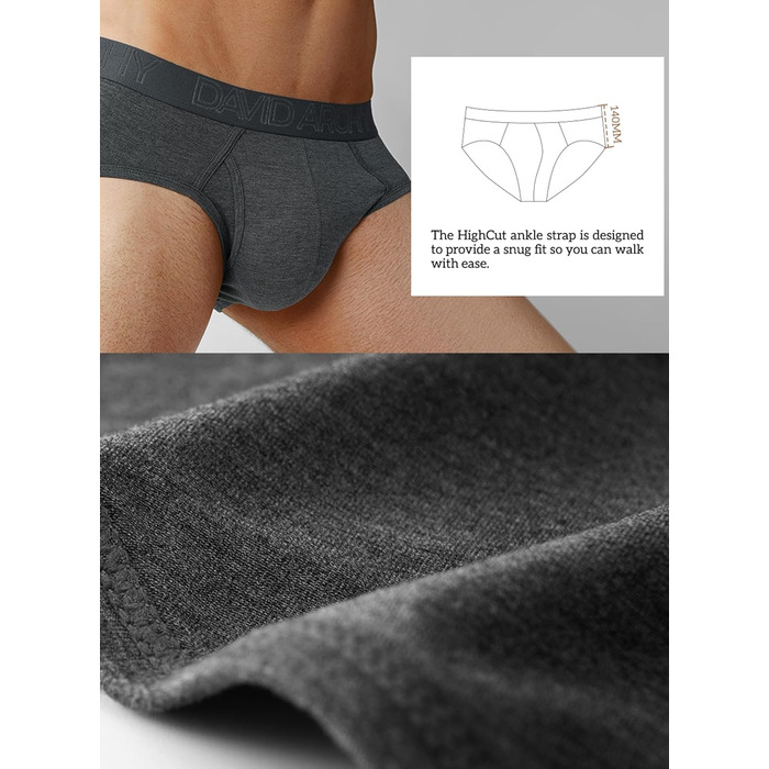 Слідки чоловічі DAVID ARCHY з бамбука (XXL) – м'які, без етикетки, дихаючі, різні кольори