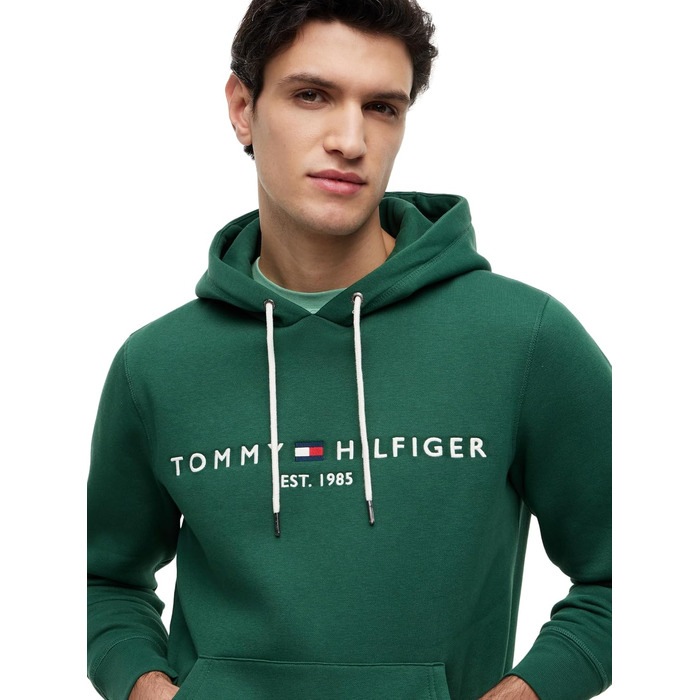 Чоловічий худі Tommy Hilfiger з капюшоном та логотипом Toy Logo, колір Street Green, розмір XL