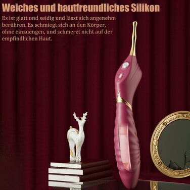 Вібратор для жінок Jpscor G Punkt з 10 режимами - подвійний, стимулятор клітора з 2 насадки, високочастотний вібратор для дорослих (жовтий)