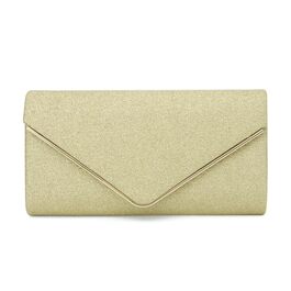 Жіночий вечірній клатч EVEOUT з блискітками, елегантна сумка-конверт для весілля, вечірок та випускного (Золотий)