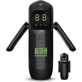 Електричний мастурбатор для чоловіків з 7 режимами вібрації та всмоктування, складний ручка, секс-іграшка для чоловіків